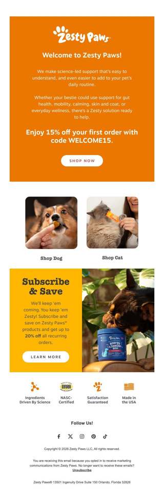 Welcome to the Zesty pack! 🐶🐱