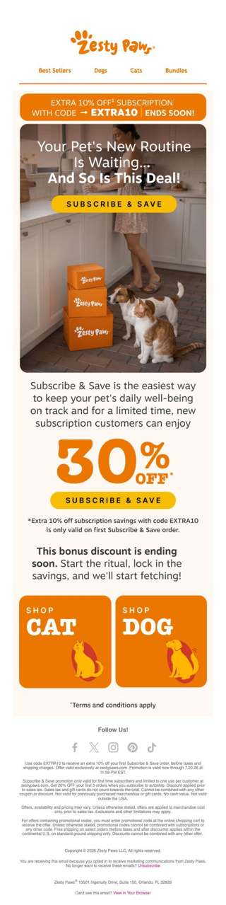 ✨ Set it, forget it, and save an EXTRA 10% on your first subscription 📦