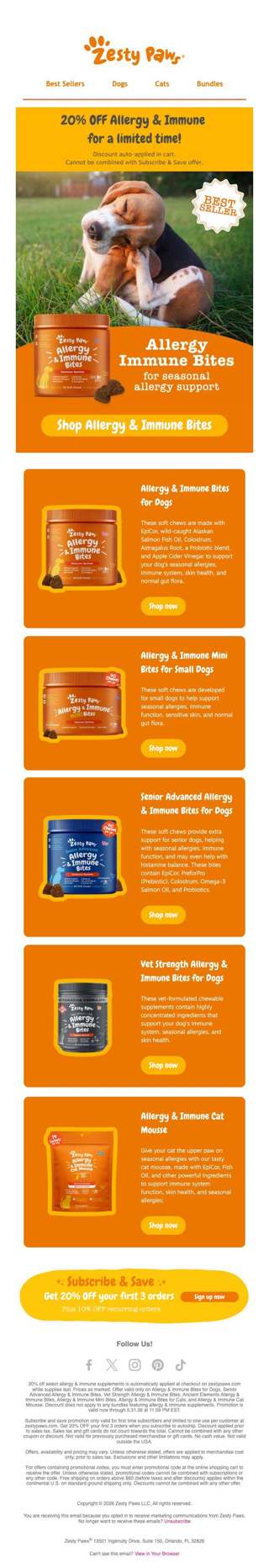 🌤️ Spring allergies? We've got your bestie covered 🐾
