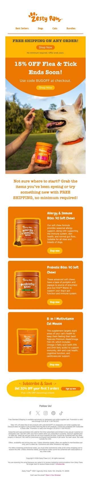⏰ FREE shipping on any order, no minimum, ENDS SOON! 🏃