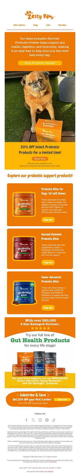 💚 Support your pup's gut the easy way! 🐾
