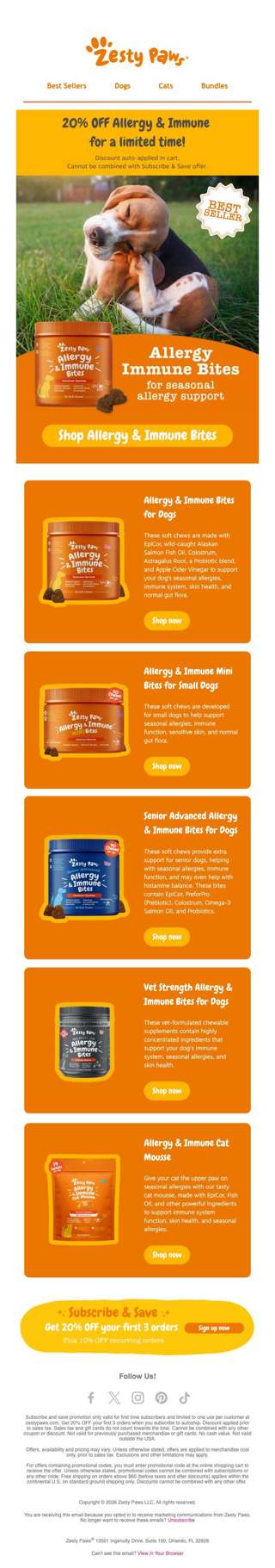 🌤️ Spring allergies? We've got your bestie covered 🐾