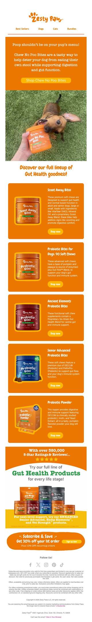 🚫💩 Keep poop off your pup's menu! Try Chew No Poo Bites 🐾