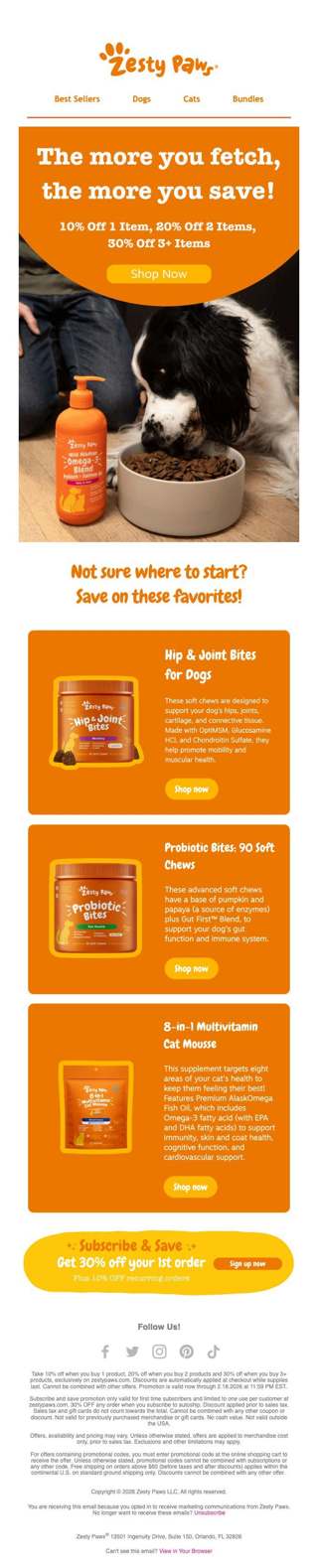 🧡 Add more LOVE to your cart, save more at checkout! 🐾