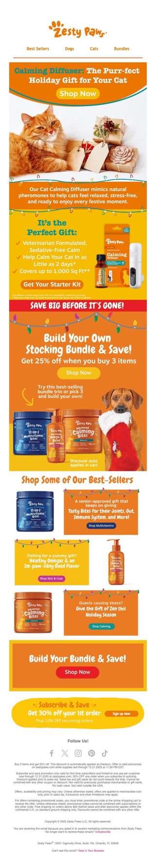 🎁 The purr-fect holiday gift 😺 + 25% OFF when you buy 3 items!
