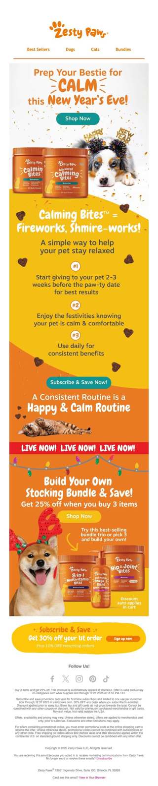 🎆 Prep your bestie for a CALM New Year’s Eve! 🐾