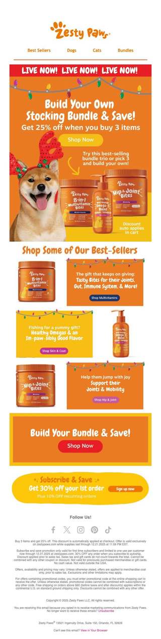🎅 Stocking stuffers made easy! Pick 3 & SAVE 25%! ✨