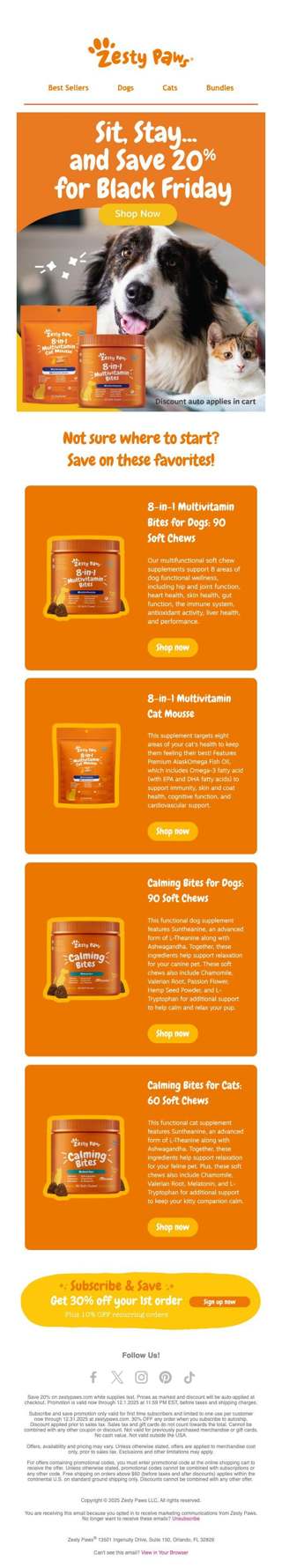 🚨 Early Black Friday Alert! Save 20% on 8-in-1 Multivitamin Support 🐾