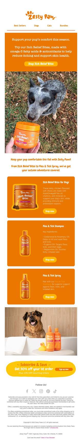 🐕 Keep your pup itch-free and autumn adventure-ready 🍂