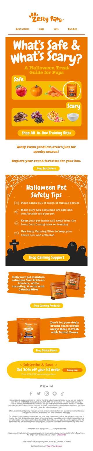 🍬 Let your pet enjoy spooky season without scary surprises! 👻