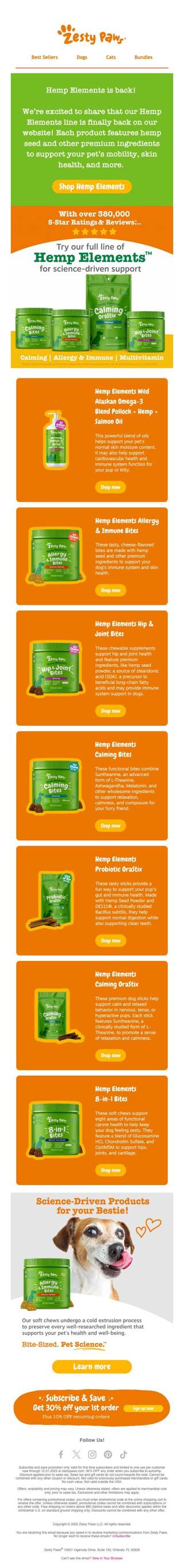 💚 Guess what's back? Hemp Elements! 🌿