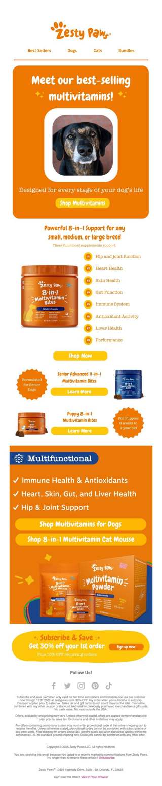 ✨ Multivitamin support for every stage 🐶🐱