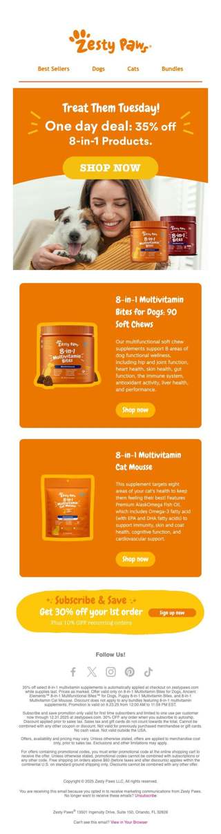 🌟 Today only! 35% OFF 8-in-1 Multivitamin Supplements 🐶🐱