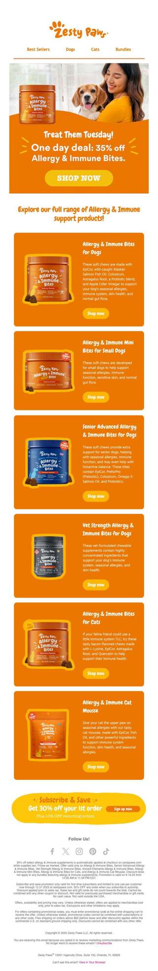🌟 Today only! 35% OFF Allergy & Immune Supplements 🐾