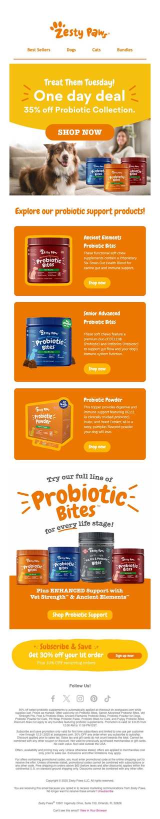 🌟 Today only! 35% OFF Probiotic Supplements 🐾