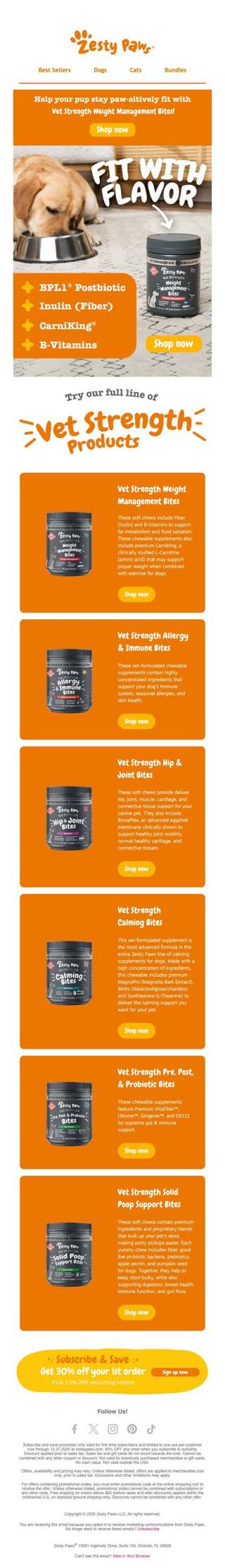 Revisit a fan favorite: Vet Strength Weight Management Bites 🧡
