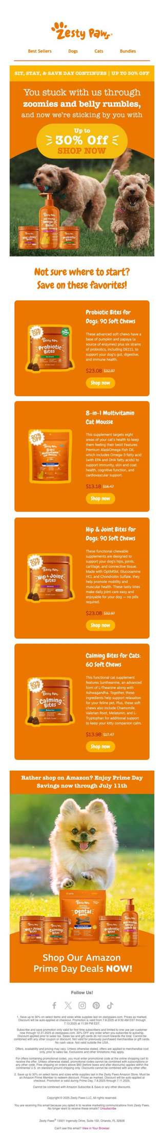 🔥 Up to 30% OFF is happening NOW: Time to treat your pet! 🐶🐱
