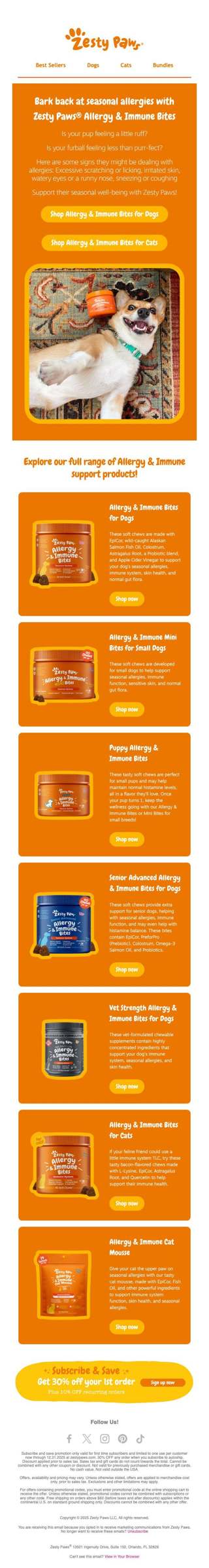 Give your furry friend the allergy relief they deserve 🐶🐱🌱