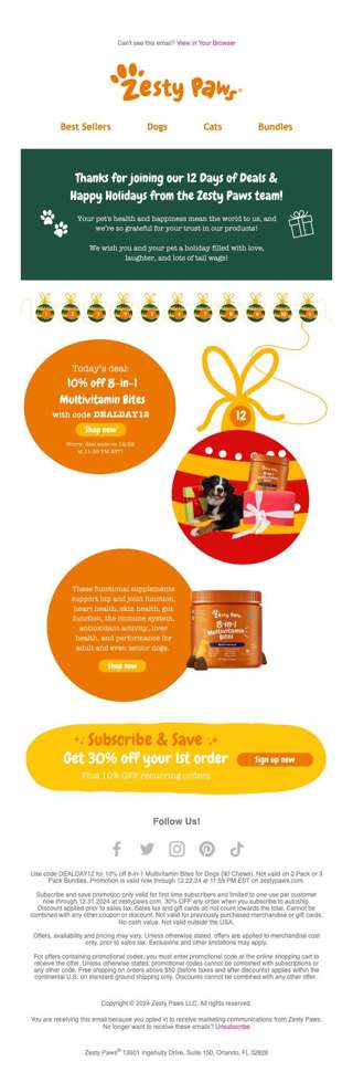 🎄 We saved the best deal for last! Cheers to a pawsome holiday season 🐾