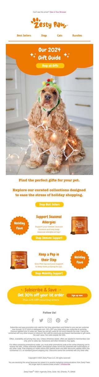 All the best gifts for your pet, right here in one guide! 🎁🐾