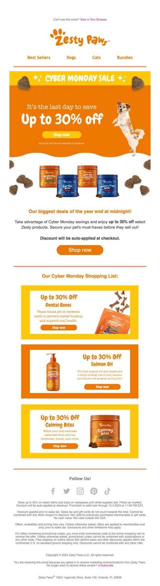 📣 Last day for up to 30% OFF!