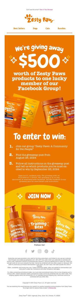 Ends tonight! Enter our pawsome giveaway 🐾