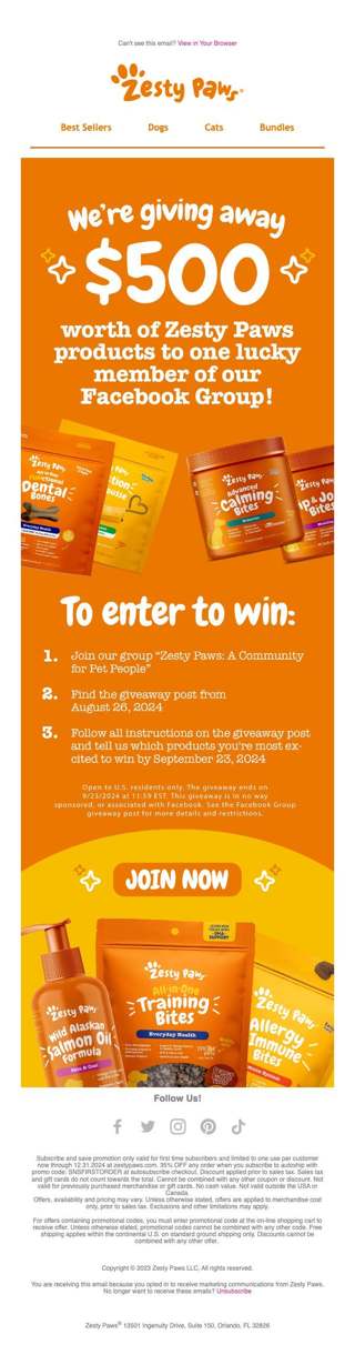 Enter to win now!