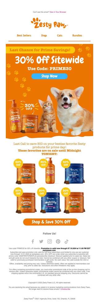 Prime Sale Ending SOON!