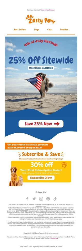 Sitewide savings for you!