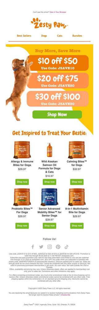 Final call for up to $30 off