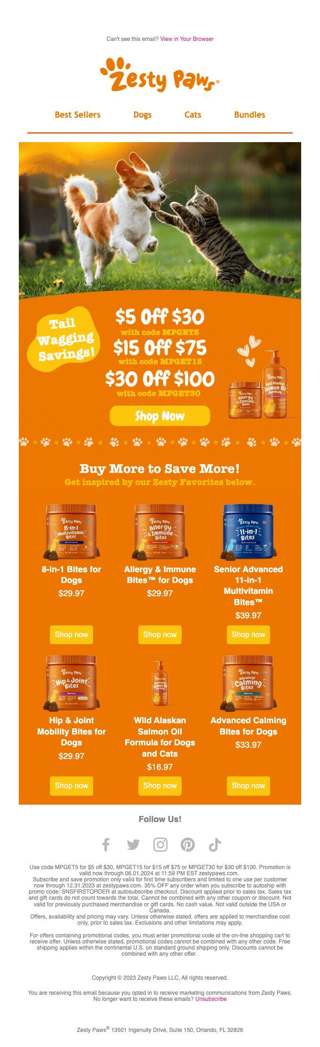 Tail Waggin' Savings Inside!