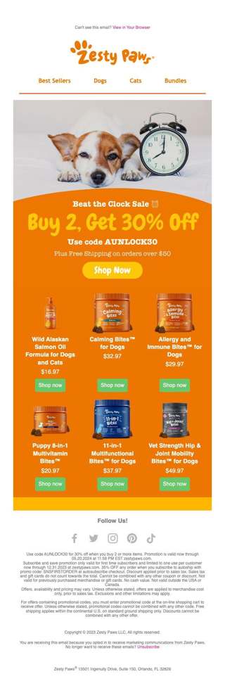 Don't miss out on 30% off!