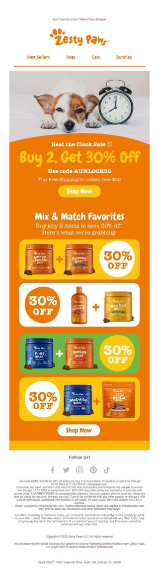 Enjoy 30% off 2+ items!
