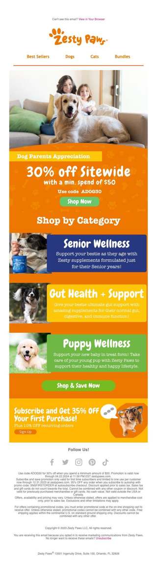 30% off, dog lovers 🐶