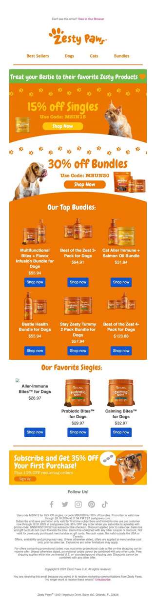 BIG Savings on Zesty inside 👀