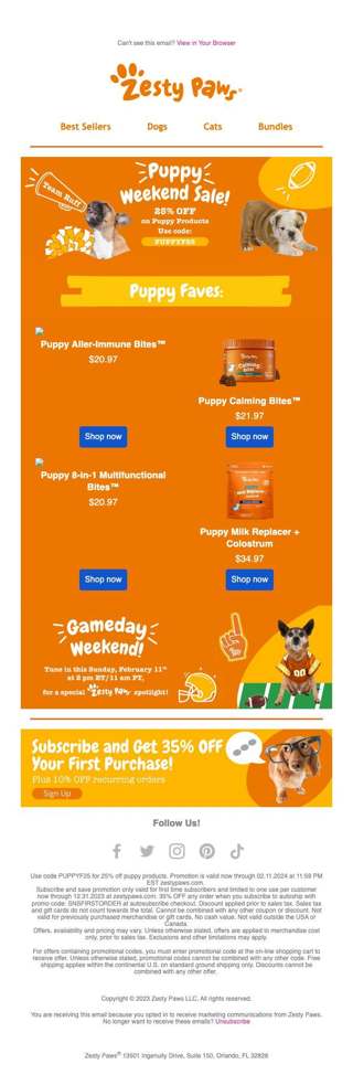 Tune in to the Puppy Bowl 🐶🏈