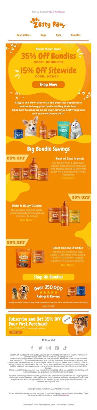 Start the New Year with huge savings! 🐶