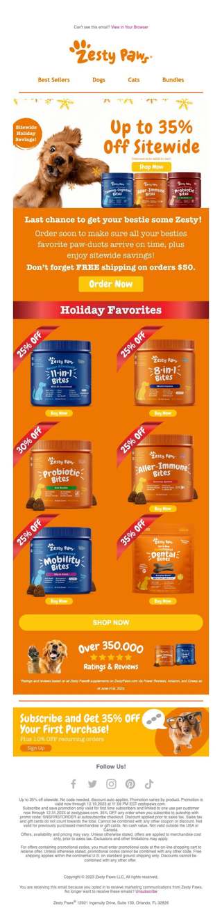Up to 35% Off plus guaranteed delivery before Christmas!