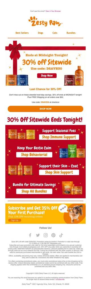 30% OFF ends TONIGHT! Hurry ⌛