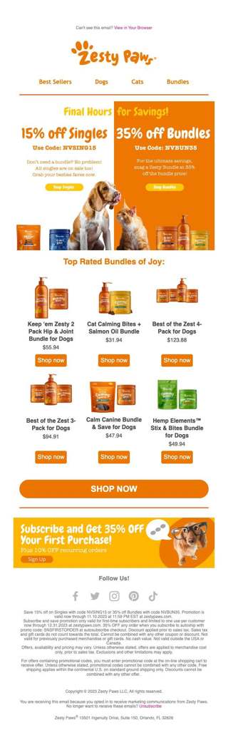 Last chance to save 35% off Bundles!