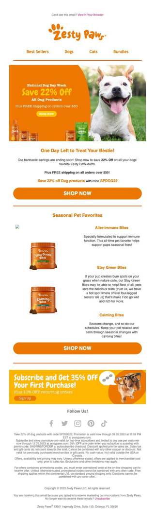 Don't miss out on BIG savings 🧡