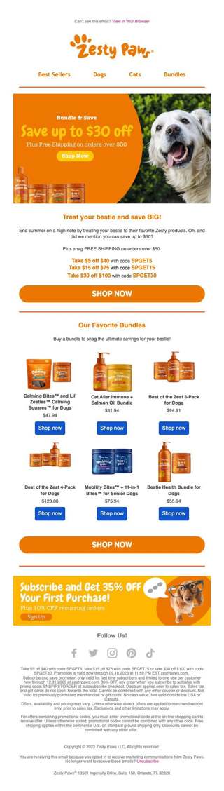 Here's $30 off, just for you!