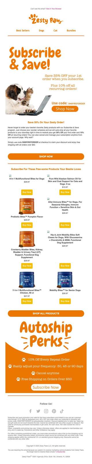 🐶Barktastic Savings! 35% off first order with subscribe and save