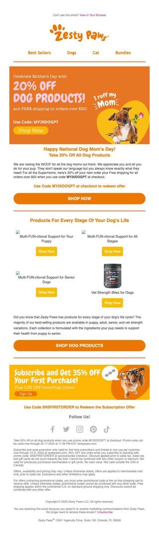 🐶A special offer for National Dog Mom's Day