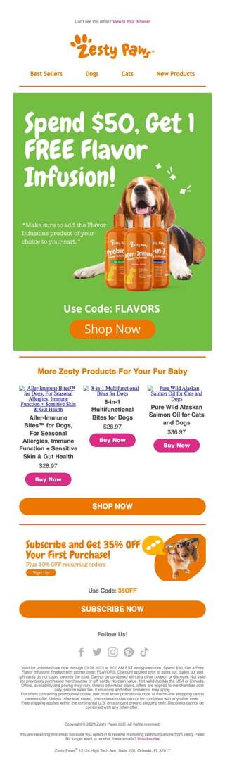 🚨Deal Alert! Free bottle of Flavor Infusions with $50 purchase