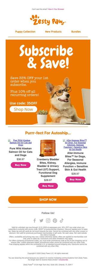 ✴️Subscribe & Save 35% OFF Your Next Order✴️