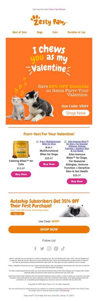 Happy Valentines Day❣️ 20% OFF Sitewide Furrr Your Valentine💕