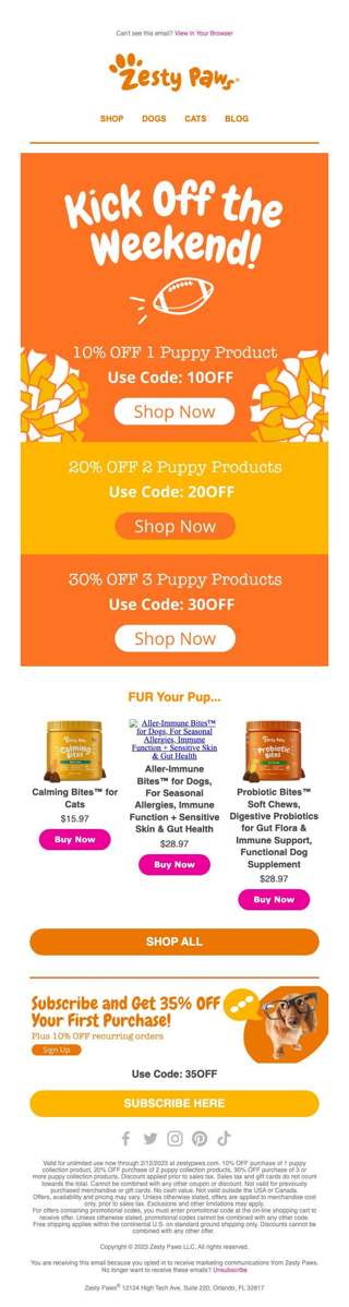 🐶PUPPY PROMO KICKOFF! Up to 30% OFF Puppy Products😍