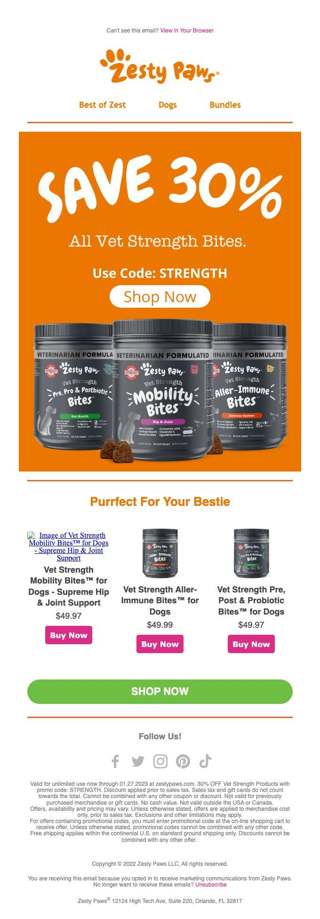 Ends Tonight❗ Vet Strength Mobility 30% OFF CODE: STRENGTH 🐶