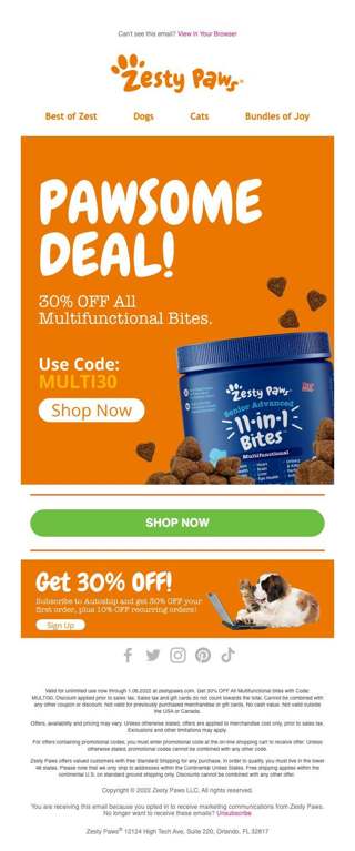 Pawsome Deal❗ 30% Off All Multifunctional Bites🐾